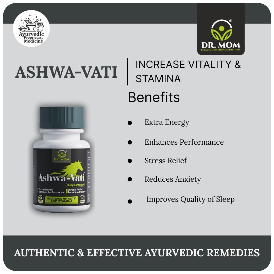 Ashwa Vati Regular Tablets For Men For Stamina & Performance - 60 Tabs. image 4