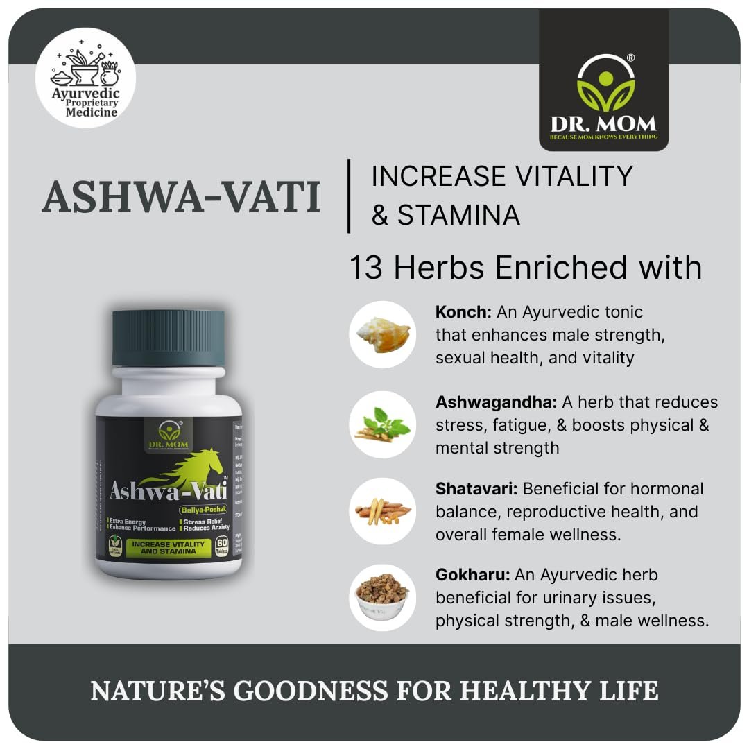 Ashwa Vati Regular Tablets For Men For Stamina & Performance - 60 Tabs. image 5