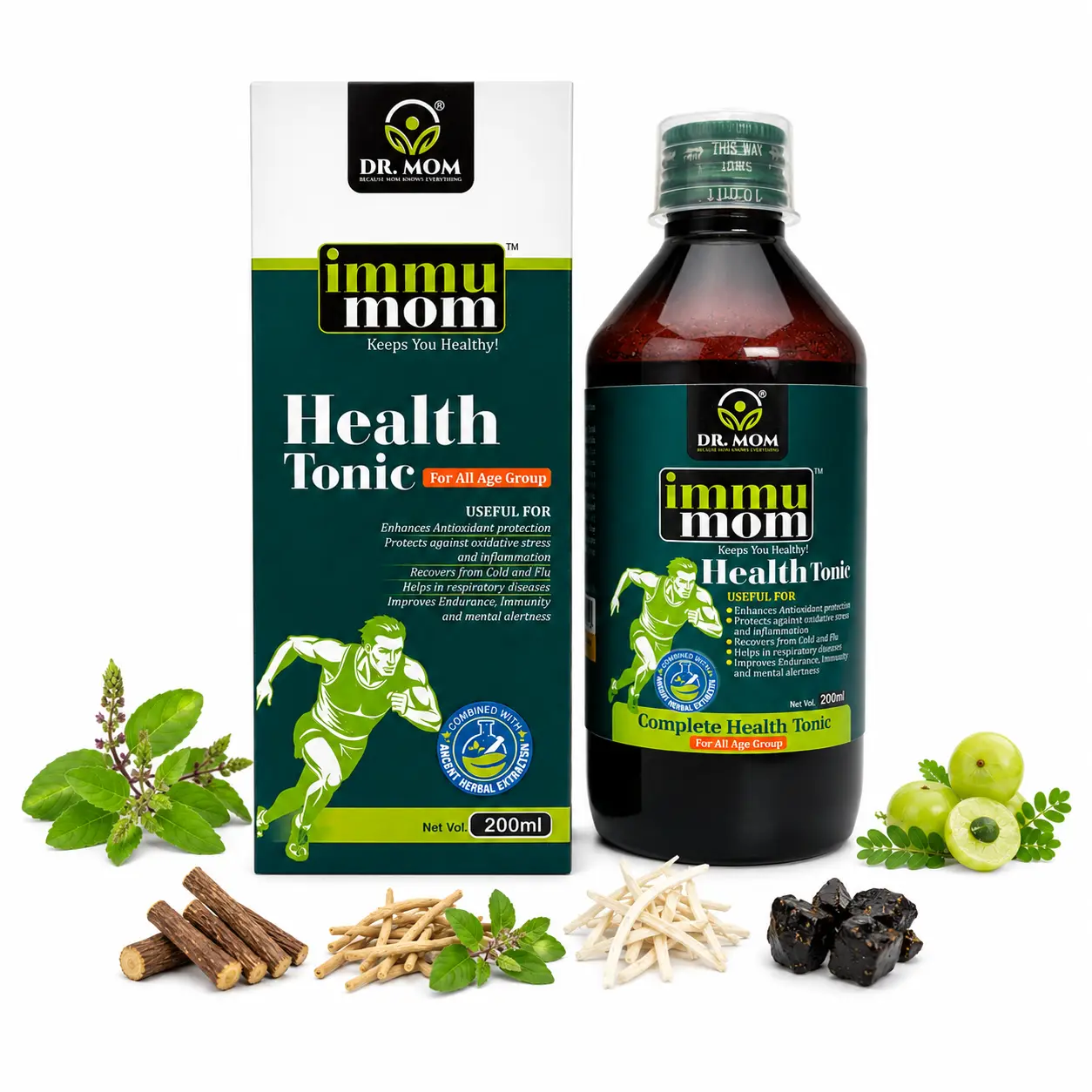 Dr. Mom ImmuMom Health Tonic – Complete Daily Health Support - Ayurvedic Medicine by Dr. Mom Herboveda