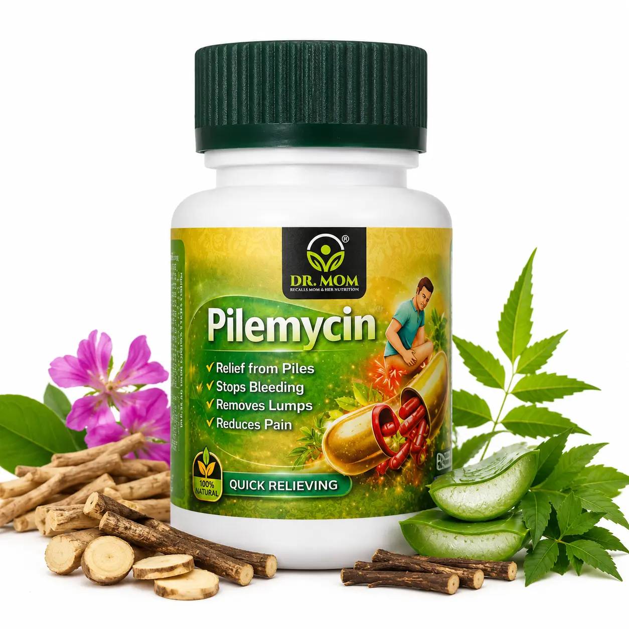 Pilemycin Capsule | Ayurvedic Capsules for Piles 60 Capsules