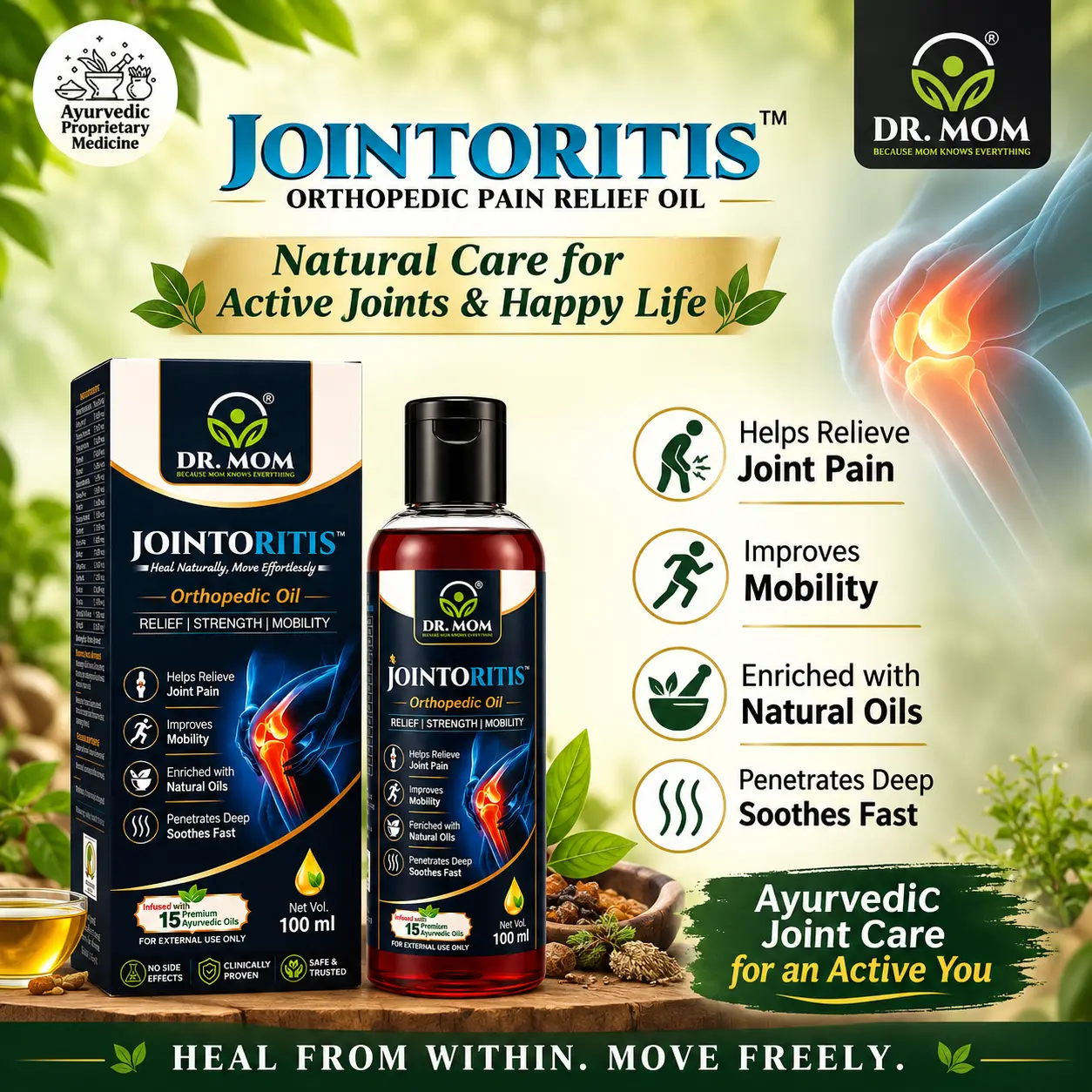 Jointoritis Oil & Tablets - Ayurvedic Combo for Joint Pain Relief image 3