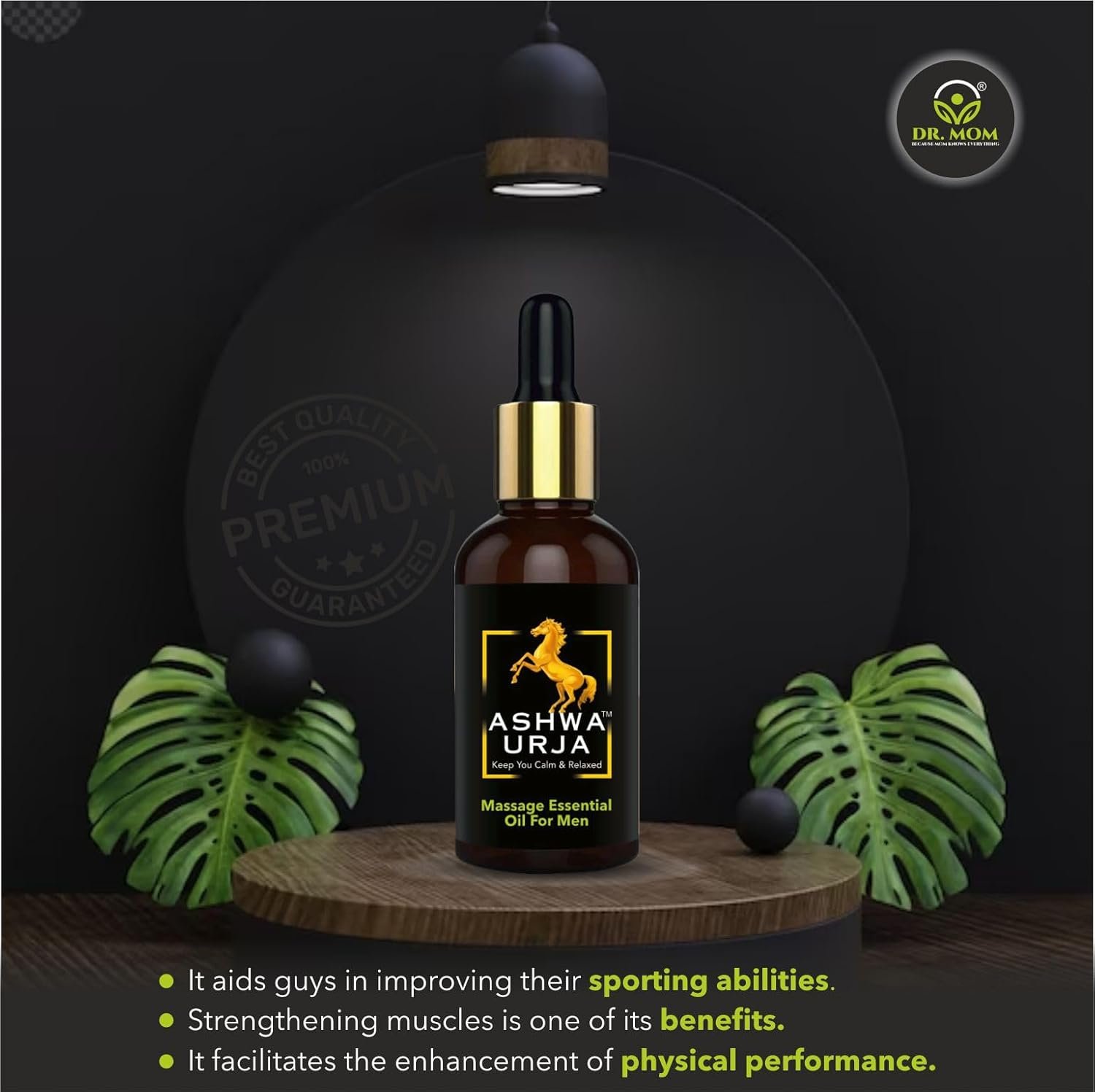 Ashwa Urja Massage Oil | Best Ayurvedic Massage Oil for Men 15ml image 2