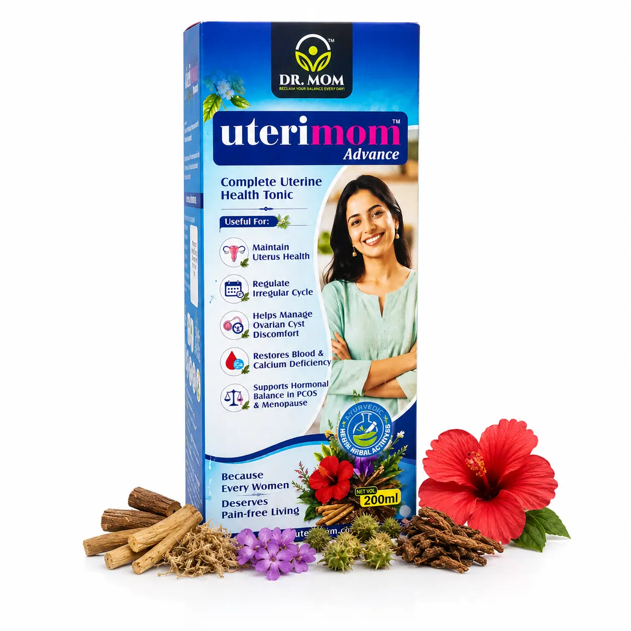 Uterimom Uterine Syrup | Best Ayurvedic Medicine For Irregular Periods 200 ml