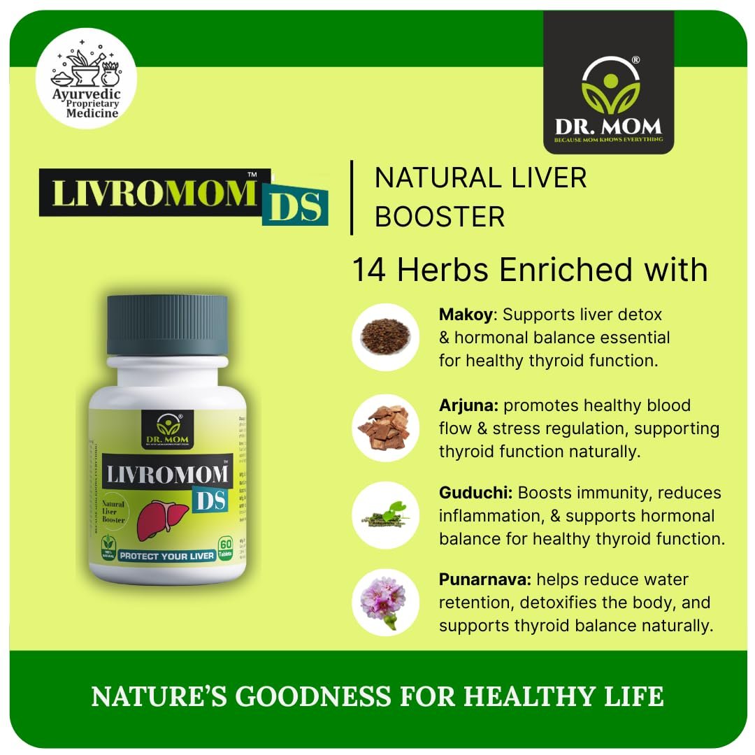 Livromom DS  Advance Tablets For Alcoholic and Drug Induced Liver | 10x10 Tabs - 3 Month Pack image 5